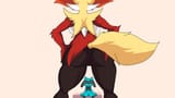 Delphox Working Hard on Lucario Evolution