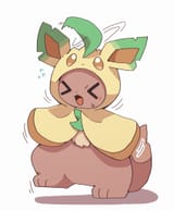 __eevee_and_leafeon_pokemon_drawn_by_kemosuk__sample-1a22d00ceba03f357d166dfa7995c797