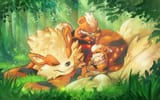 __arcanine_and_growlithe_pokemon_drawn_by_irischroma__sample-3fc6fd76109e7bb433076cc4b3a951f1