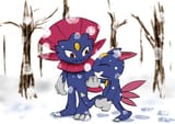 sneasel and weavile by wakka_the_hawk
