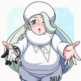 Melony (pokemon), official art, lean in, imminent kiss, huge breasts, blush, imm s-3394732462