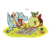 Totodile and Turtwig
