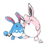 __azumarill_and_wigglytuff_pokemon_drawn_by_nanikoreon__a8340219e205d30450e68cc4eb38426d
