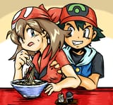 __may_and_ash_ketchum_pokemon_drawn_by_omusubii__86c437e161f4249ea95ff79dbe00c3b4