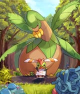 __dawn_wooper_croagunk_tangela_tropius_and_1_more_pokemon_and_1_more_drawn_by_ririmon__be50675f3dc0a533214e322bd11e205d