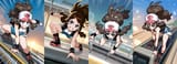 Hilda Riding On Top of The Train