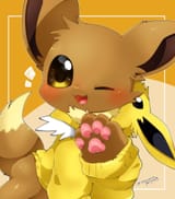 __eevee_and_jolteon_pokemon_drawn_by_pon_nurunuruparty26__31b6b18c500d92fdd70c0c8441a3b18d