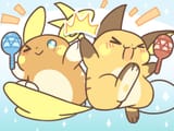 __raichu_and_alolan_raichu_pokemon_drawn_by_cafe_chuu_no_ouchi__ea95e16523bef6a8b45c7a419419c07b