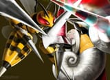 Mega Beedrill vs Escavalier