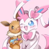 eevee sylveon cuddle