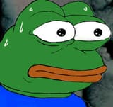 pepe-sweating