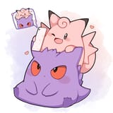 __gengar_and_clefable_pokemon_drawn_by_sevi_seviyummy__b765892d2142accf29429617ff34ab25