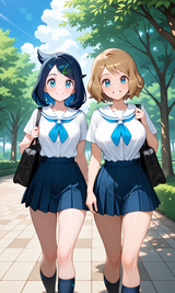 pixai-1884756555707671236-Serena とLiko 