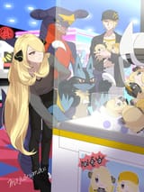 __cynthia_lucario_garchomp_volo_unown_and_3_more_pokemon_and_2_more_drawn_by_mijukuma__7bccdafb28dcf56c20225921166daa7e