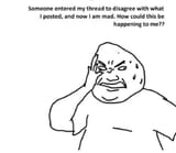 someone entered my thread