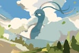 large altaria in the distance