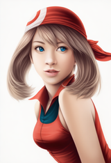 may (pokemon), real, human focus, photorealism, photography (artwork), s-3713304770