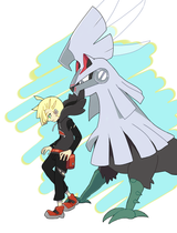 __gladion_and_silvally_pokemon_and_1_more_drawn_by_ka_mw__6a848576e13b1a6d9a1f456807c59945
