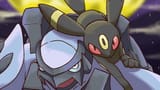 197 565 Umbreon on Carracosta&#039;s shoulder @clover_wabisuke