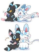 __sylveon_and_umbreon_pokemon_drawn_by_kana_maple926__09e2e8886e65542de5359524e21c8cd0