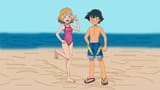 ash_and_serena_at_the_beach__by_tythom1999_dk25th6