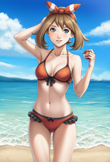 may (pokemon), real, photography (artwork), girl, beach, s-2048525065