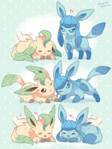 __glaceon_and_leafeon_pokemon_drawn_by_mugita_konomi__8a27d1271f60bb3cd14f895d9ecdf765