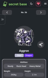 Aggron - Emerald Seaglass