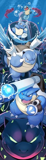 __squirtle_blastoise_wartortle_mega_blastoise_and_gigantamax_blastoise_pokemon_drawn_by_kinoshita_jiroh__15b1df8db5f4c50ba5046bee7cbebf64