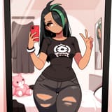 latina going through an emo phase