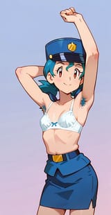 solo_Officer_Jenny_blue_hair_uniform_white_bra_ski_seed1311883662