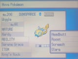 wiggle dunsparce