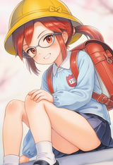 1girl, loli, aged down, immature female, child, smile, Lorelei (pokemon), red ha s-3510120096