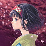 1girl, Erika (pokemon), close-up, profile, blue hair, portrait, kimono s-3865637438