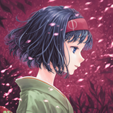 1girl, Erika (pokemon), close-up, profile, blue hair, portrait, kimono, light sm s-3758252662