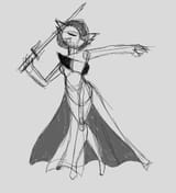 Gardevoir doodle_WiP