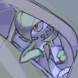 Gardy in a car
