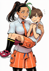1girl, Nemona (pokemon), muscular female, Florian (pokemon), age difference, hei s-3670365294