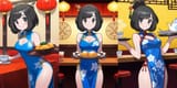 Selene China Dress Set