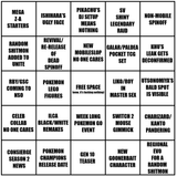 pokemon presents bingo