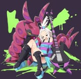 roxie relaxing with scolipede