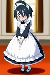 allister (pokemon) (anime), pokemon, black and white dress, victorian maid dress s-1771055113