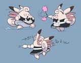 Maid Clefable doing Maid things