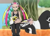 laying in her lap