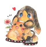 cute helioptile and dedenne