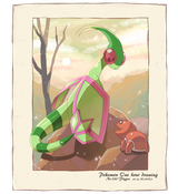 __flygon_and_trapinch_pokemon_drawn_by_nomura_arumon__9c18a2e2af30a2694ac6bde5424be486