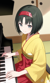 Erika playing piano