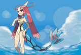artist_sugimoro ken, Milotic (pokemon), 2__personification,__ red hair, tall, s-2257959739