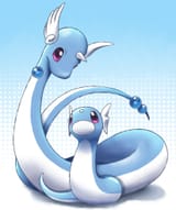 __dragonair_and_dratini_pokemon_drawn_by_kud_wafwaf__279482e9e2639ecab5aebffbc4ebcf04