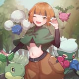 __turtwig_hoppip_jumpluff_gardenia_and_roserade_pokemon_and_1_more_drawn_by_chomo_engawaparty__sample-eeb0fe687685f609f88ab0915dae5847
